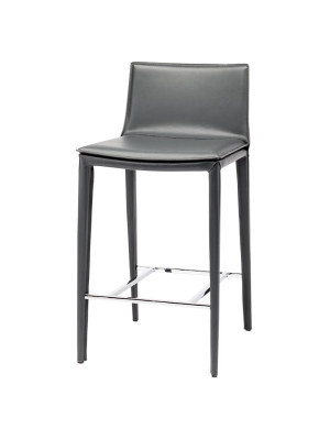 Nuevo Palma Counter Stool - Dark Grey