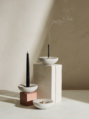 Vorta Candle And Incense Holder Set