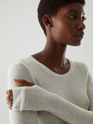 Long-sleeved Merino Wool Top