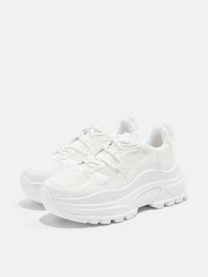 Cammie White Chunky Sneakers