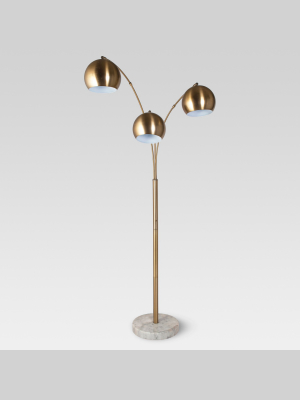 Span 3-head Metal Globe Floor Lamp - Project 62™