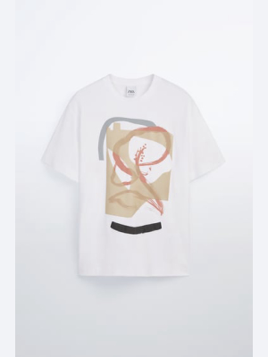 Abstract Print T-shirt