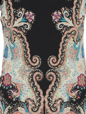 Etro Paisley Print Fitted Long-sleeve Top