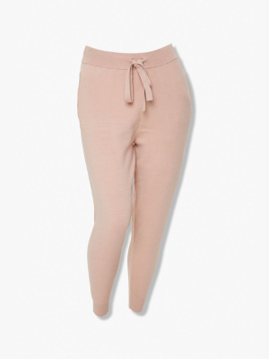 Plus Size Skinny Drawstring Pants