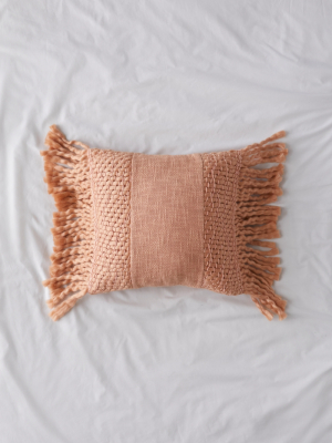 Rinna Fringe Throw Pillow