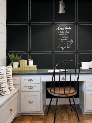 Hopscotch Wallpaper In Black From The Magnolia Home Vol. 3 Collection By Joanna Gaines