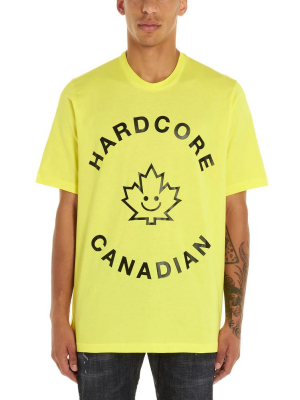 Dsquared2 Hardcore Canadian Print Crewneck T-shirt