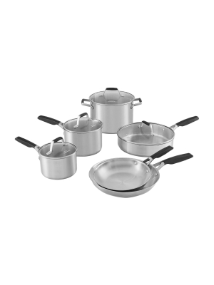 Select By Calphalon 10pc Stainless Steel Cookware Set