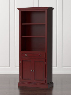 Cameo Red Storage Bookcase