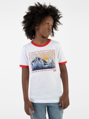 Big Boys S-xl Graphic Ringer Tee Shirt