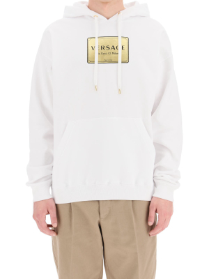 Versace Logo Hooded Sweatshirt