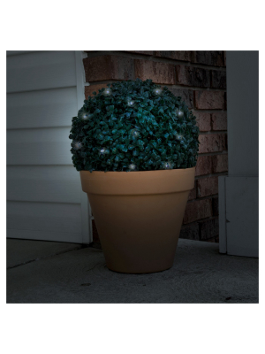 Pure Garden Topiary Solar Light Ball - 20 White Led Lights