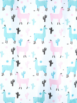 No Drama Llama Shower Curtain