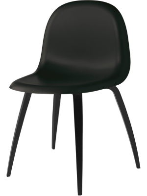 Gubi 3d Chair Plastic Shell - Wood Base