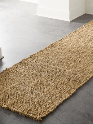 Leno Natural Handwoven Jute Runner 2.5'x8'