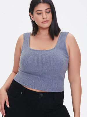 Plus Size Cropped Tank Top