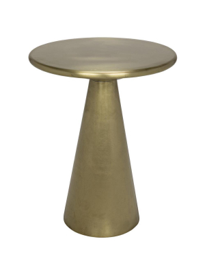 Noir Cassia Brass Side Table