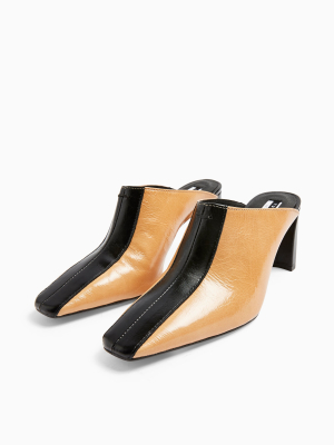 Judy Leather Elongated Mules