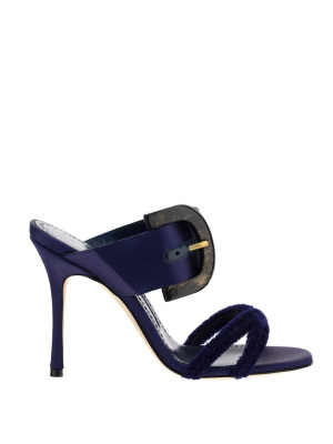 Manolo Blahnik Guey Buckle-detailed Sandals