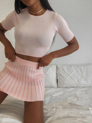 Charlene Mini Skirt Pink