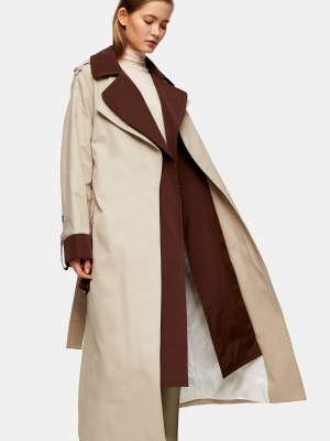 **double Layer Trench By Topshop Boutique