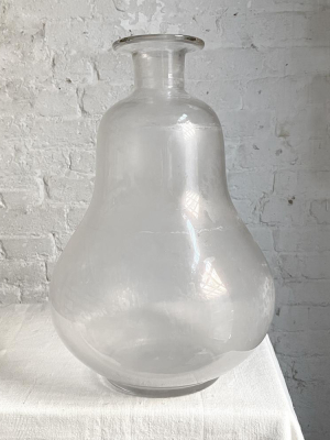 19th Century Large Glass Apothecary Jar Without Stopper