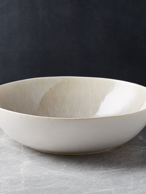 Caspian Grey Reactive Glaze Serving Bowl