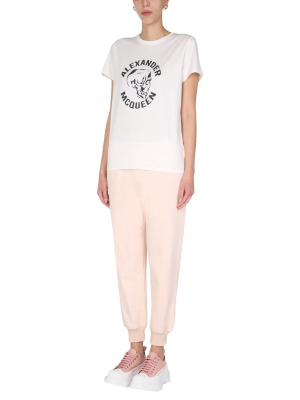 Alexander Mcqueen Logo Embroidered Jogging Pants