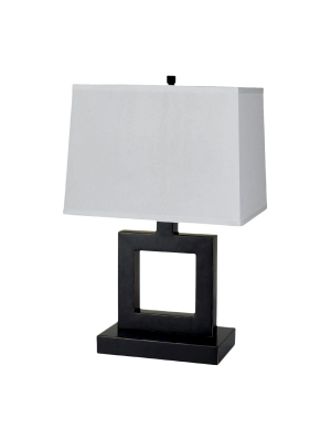 Square Metal Table Lamp - Ore International