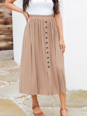 The Reed Skirt - Tan