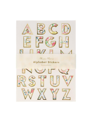 English Garden Alphabet Sticker Sheets