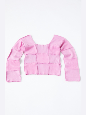 323 Quilted Cropped Sweater