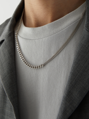 Recycled Silver Curb-chain Necklace