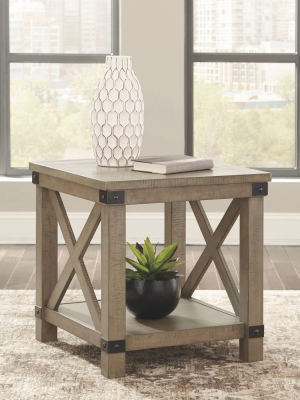 Aldwin Rectangular End Table Gray - Signature Design By Ashley