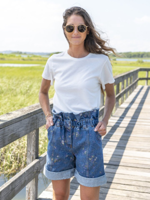 Women's 1960s Slim Tee In Vintage White