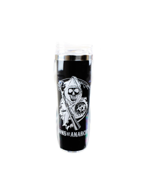 Just Funky Sons Of Anarchy Reverse Logo 16oz Travel Mug