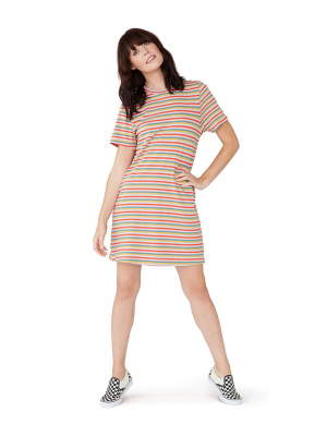 Mini Vintage Stripe T-shirt Dress
