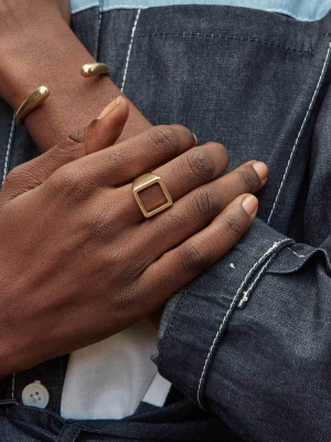 Open Square Statement Ring
