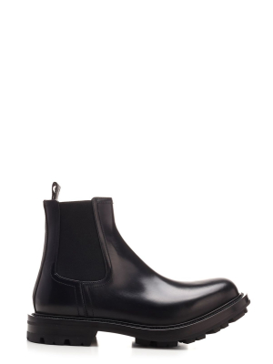 Alexander Mcqueen Chunky Sole Ankle Boots