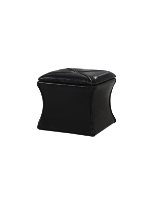 Storage Ottoman 17.5" - Black - Ore International