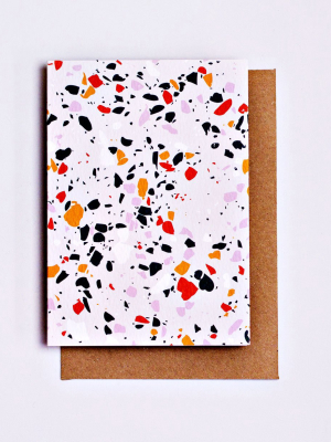 The Completist Mustard Terrazzo Art Card