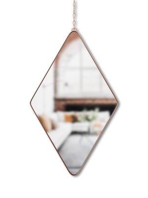 Set Of 3 Dima Diamond Wall Mirror Copper - Umbra