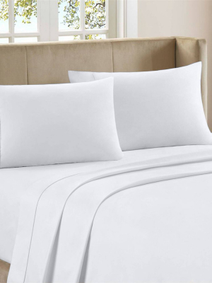 300 Thread Count Organic Cotton Brushed Percale Sheet Set - Purity Home