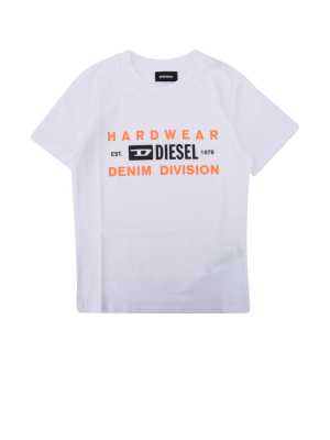 Diesel Kids Logo Print T-shirt