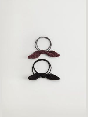 Bow Hair Tie 2 Set