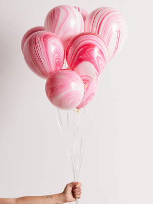 Knot & Bow Marble Party Balloon Set