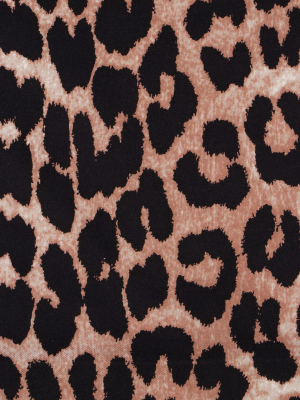 Ganni Leopard Print Scarf