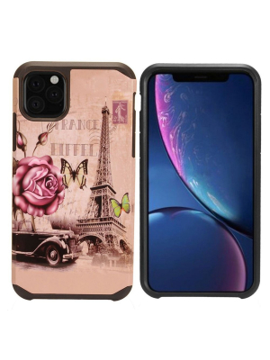 Insten Eiffel Tower Hard Hybrid Plastic Tpu Cover Case For Apple Iphone - Multi-color By Eagle