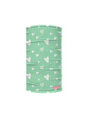 Green Hearts Kids Neck Gaiter