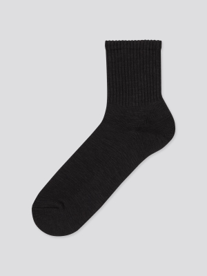 Men Slub Half Socks